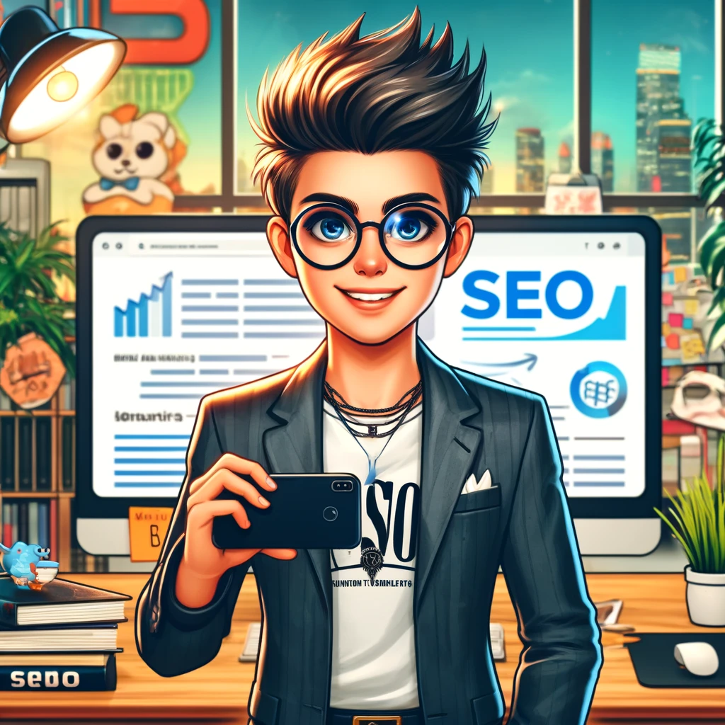 a person that looks like an SEO influencer